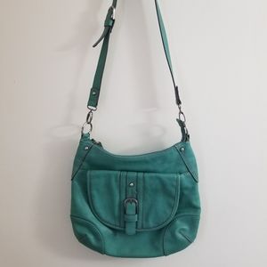Teal Blue Green St Johns Bay Crossbody Bag Purse